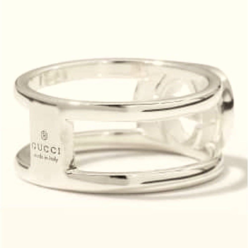 GUCCI INTERLOCKING WIDE OPEN BAND - Picture 3 of 13